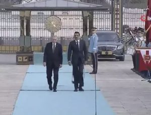 Katar Emiri Al Sani Türkiye’de: Resmi törenle karşılandı