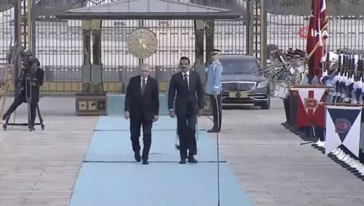 Katar Emiri Al Sani Türkiye’de: Resmi törenle karşılandı