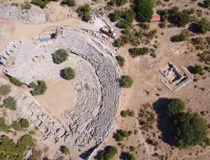 Kaunos Antik Kenti Havadan Görüntülendi