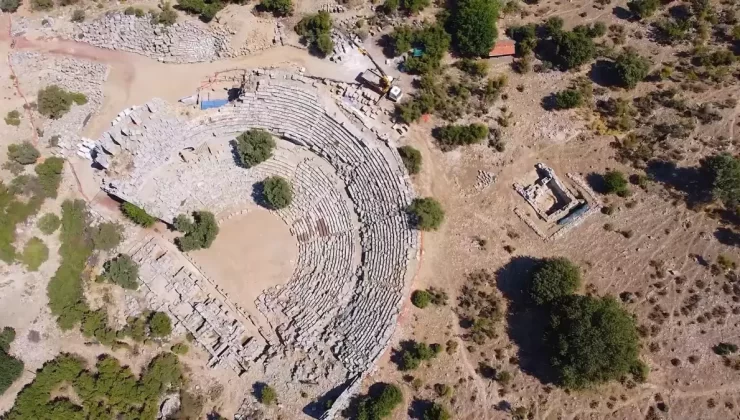 Kaunos Antik Kenti Havadan Görüntülendi