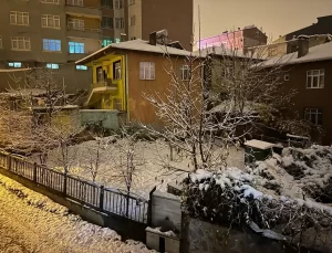 Kavak’ta Kar Yağışı Etkili