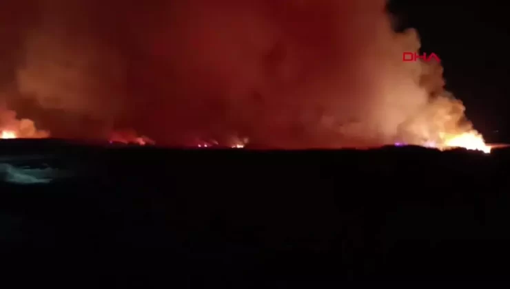 Kayseri’de Sultan Sazlığı Milli Parkı’nda Yangın Çıktı