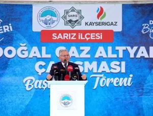 Kayseri’nin Pınarbaşı ve Sarız ilçelerine doğalgaz verilmeye başlıyor