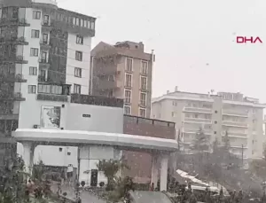 Kentin batısı beyaza büründü
