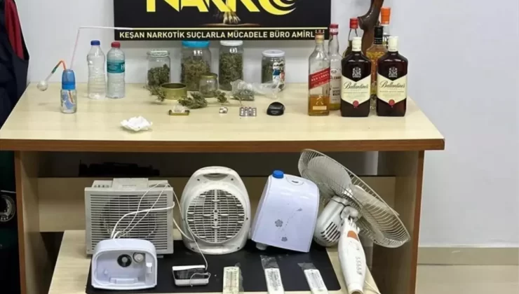 Keşan’da Uyuşturucu Operasyonu: Oto Elektrikçi Tutuklandı