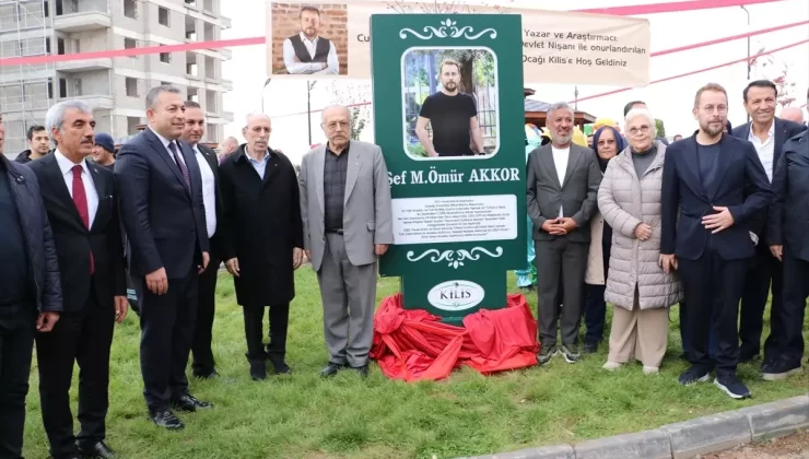 Kilis’te Ömür Akkor Parkı Açıldı