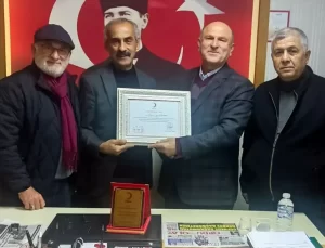 Kızılay’dan Ziraat Odası Başkanı’na Teşekkür