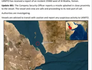 Kızıldeniz’de Füze Saldırısı Girişimi