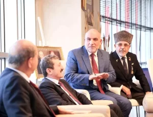 KKTC Cumhurbaşkanı Ersin Tatar, Samsun’da Canik Belediye Başkanı Sandıkçı’yı Ziyaret Etti