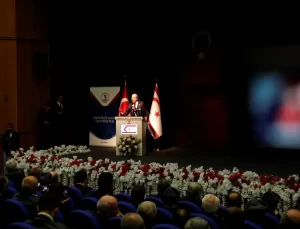 KKTC Cumhurbaşkanı Tatar, Samsun’da konferansta konuştu Açıklaması