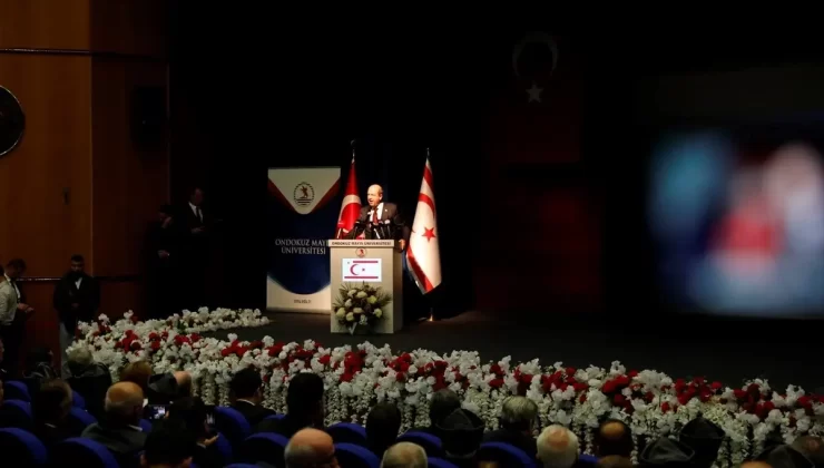 KKTC Cumhurbaşkanı Tatar, Samsun’da konferansta konuştu Açıklaması