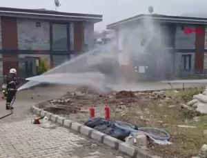 Kocaeli’de Doğal Gaz Borusunun Delinmesi Sonucu Yangın Çıktı