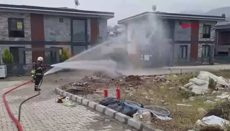 Kocaeli’de Doğal Gaz Borusunun Delinmesi Sonucu Yangın Çıktı