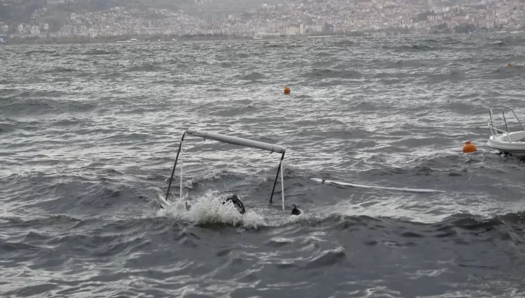 Kocaeli’de Fırtına ve Sağanak Nedeniyla 6 Tekne Battı