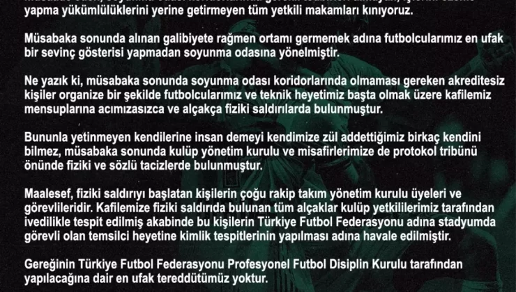 Kocaelispor’a Saldırı: Açıklama Yapıldı