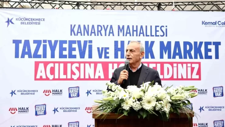 Küçükçekmece’de 4. Halk Market ve Taziyeevi Hizmete Açıldı