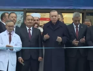 Kurdelesini Cumhurbaşkanı Erdoğan kesti! Hastanenin ismi açılışa damga vurdu