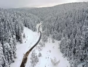 Küre Dağları Beyaza Büründü