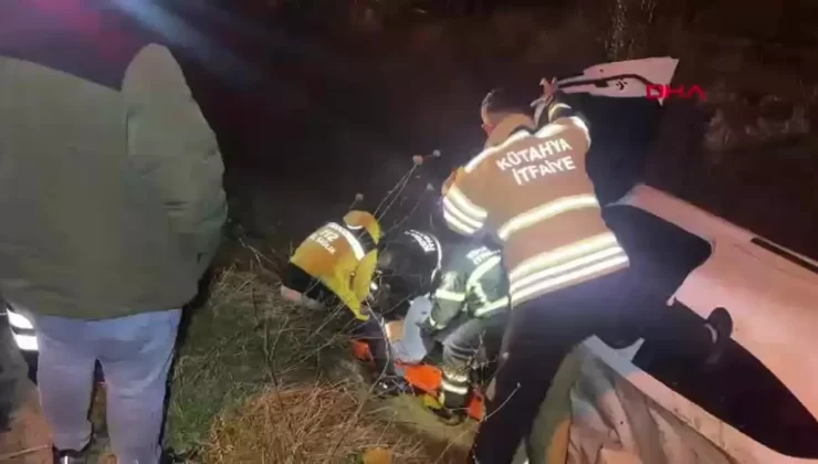 Kütahya’da Kaza: Sürücü Kurtarıldı