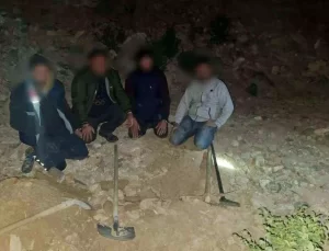 Kuyucak’ta Kaçak Kazı Yapan 5 Şüpheli Yakalandı
