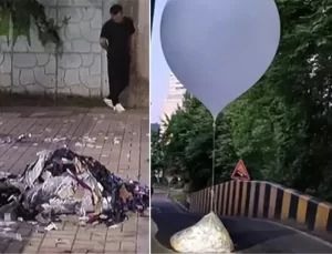 Kuzey Kore’den Güney Kore’ye çöp taşıyan balonlar gönderildi