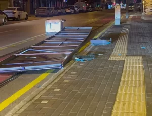 Lodos fırtınası zor anlar yaşattı