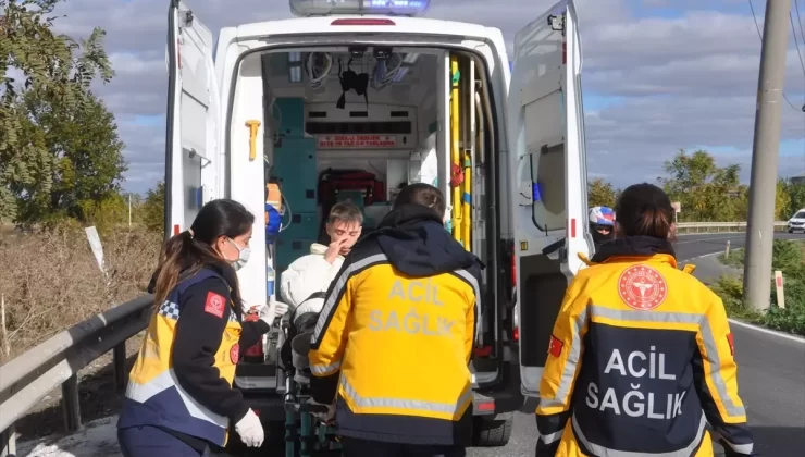 Lüleburgaz’da Motosiklet Kazası