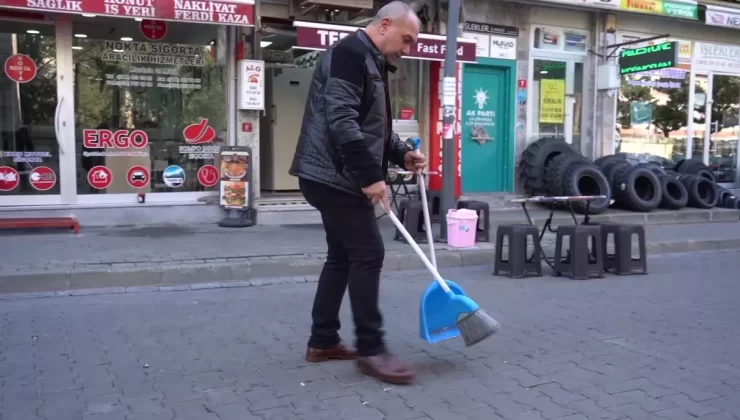 Lüleburgazlı Esnaf Ayhan Karabıyık’tan Çevre Duyarlılığı Örneği