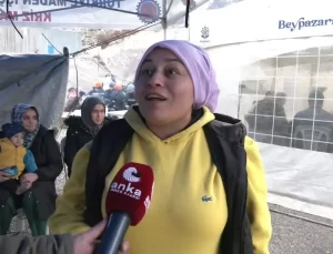 Madencilerin Eylemine Aile Desteği