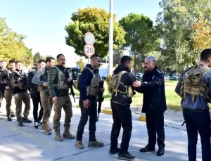 Manisa Özel Harekat Personeli Afrin’e Uğurlandı