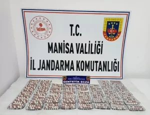 Manisa’da 1218 Sentetik Ecza Hapı Ele Geçirildi