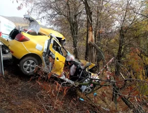 Manisa’da Taksi Kazasında Bir Yolcu Hayatını Kaybetti