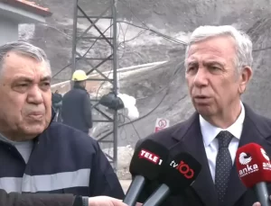 Mansur Yavaş eylem yapan madencileri ziyaret etti: ‘Bakan ile görüştüm…’