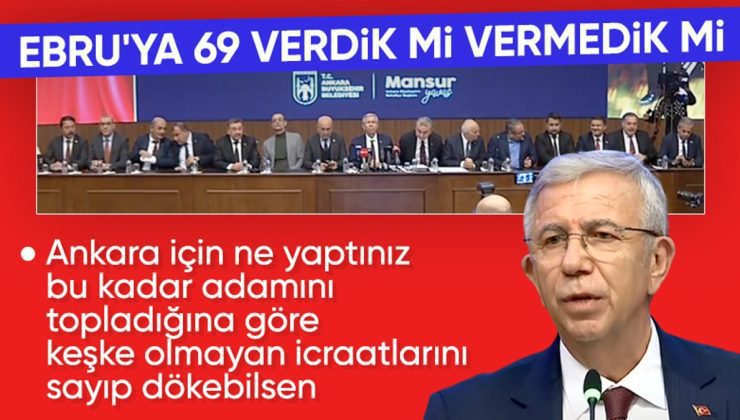 Mansur Yavaş konser bütçesi açıklamasına CHP’li ilçe belediye başkanlarıyla çıktı