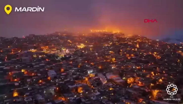 Mardin’de İlk Kar Geldi: Tarihi Şehir Beyaz Örtüyle Kaplandı