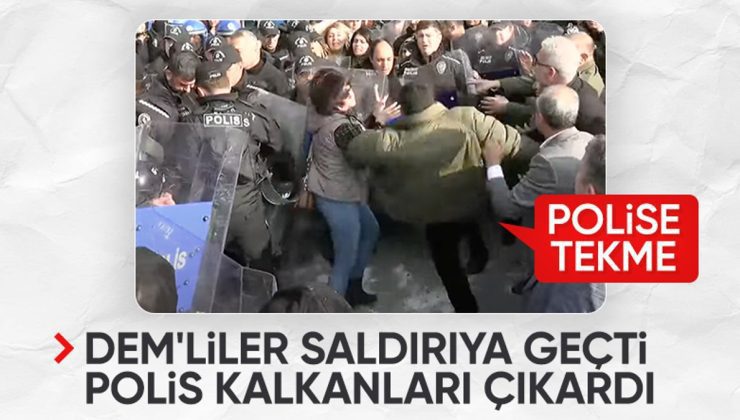 Mardin’de kayyum gerginliği: DEM’liler polise saldırdı