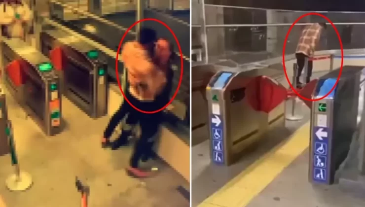 Marmaray istasyonunda güvenlik görevlisi çevredekileri rahatsız eden alkollü yolcuyu vurdu
