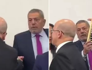 Meclis’e gelen Mehmet Şimşek’i abaküsle karşıladılar