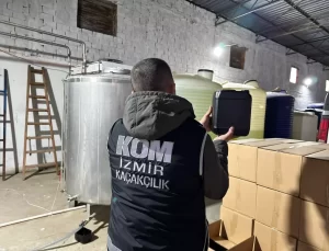 Menemen’de Kaçak Alkol Operasyonu: 28 Ton Etil Alkol Ele Geçirildi