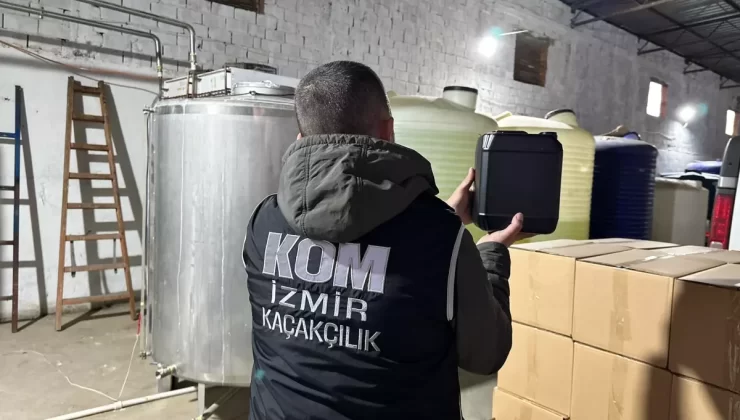 Menemen’de Kaçak Alkol Operasyonu: 28 Ton Etil Alkol Ele Geçirildi