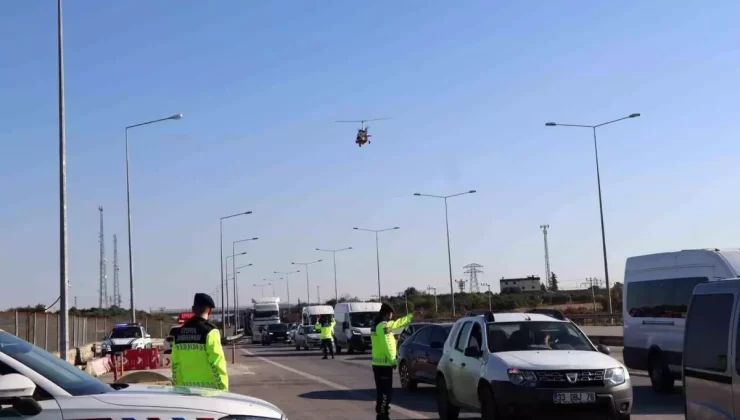 Mersin’de Cayrokopter ile Trafik Denetimi