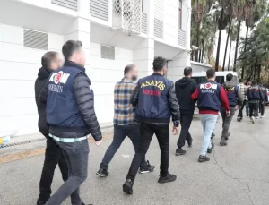 Mersin’de Organize Suç Operasyonu: 8 Tutuklama