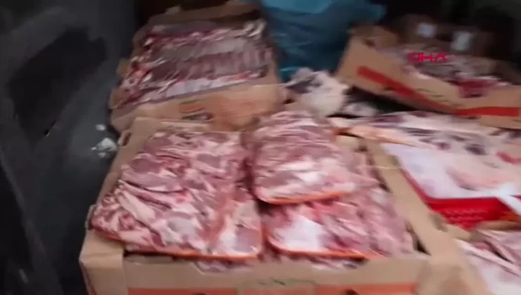 Mersin’de Soğuk Zinciri Kırılan 235 Kilo Et Ele Geçirildi