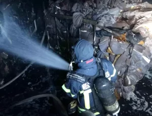 Mersin’de Tekstil Atölyesi Yangınında Zarar Büyüdü