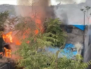 Metruk Evde Yangın Çıktı