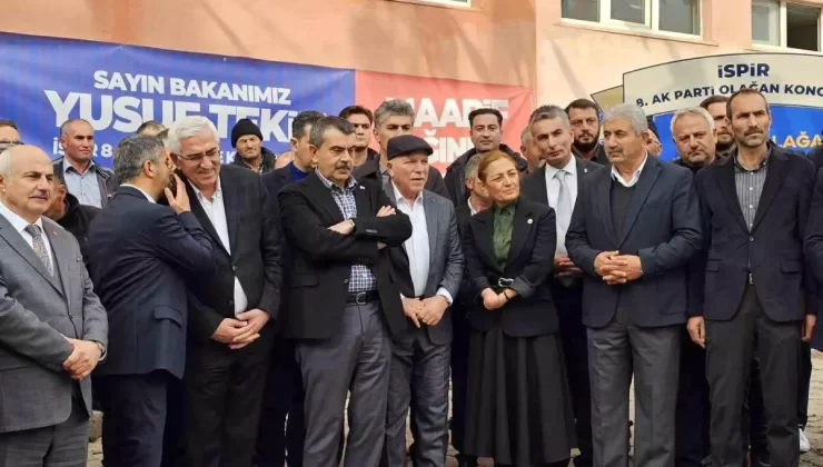 Milli Eğitim Bakanı Yusuf Tekin, Erzurum’da AK Parti İlçe Kongrelerine Katıldı