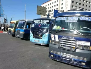 Minibüsçülerden KGYS’ye Tepki Konvoyu