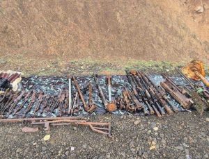 MSB, Pençe-Kilit bölgesinde ele geçirilen mühimmatı paylaştı