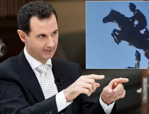 Muhalifler, ele geçirdikleri Halep’te Hafız Esad’ın heykellerini yıkmaya başladı