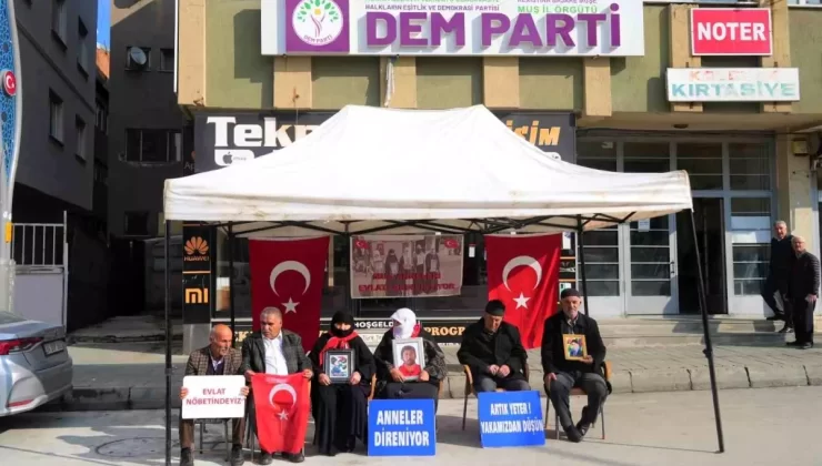 Muş’ta Evlat Nöbeti Devam Ediyor